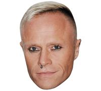 Keith Flint (Eyeliner) Celebrity Mask, Flat Card Face, Fancy Dress Mask