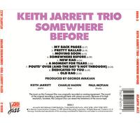KEITH JARRETT/KEITH JARRETT TRIO - SOMEWHERE BEFORE NEW CD