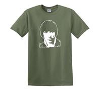 Keith Moon Che Guevara Style The Who Drumming Legend Icon Heavy Cotton T-Shirt Military Green