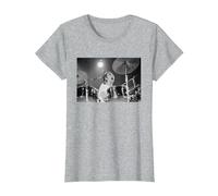 Keith Moon The Who Drummer Live in Reading 1971 T-Shirt, Women, Heather Grey, Medium