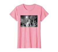 Keith Moon The Who Drummer Live in Reading 1971 T-Shirt, Women, Pink, Medium