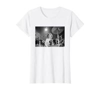 Keith Moon The Who Drummer Live in Reading 1971 T-Shirt, Women, White, XX-Large
