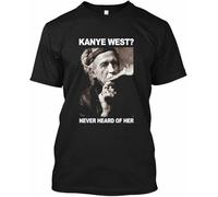#Keith #Richards #Kanye Never Heard of Her #West #Keith #Richards #Kan Tee Shirt M Black