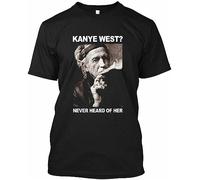#Keith #Richards #Kanye Never Heard of Her #West #Keith #Richards #Kan Tee Shirt M Black L