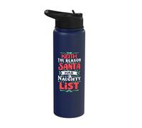 Keith Santa Christmas Saying Funny Keith Name Stainless Steel Insulated Water Bottle