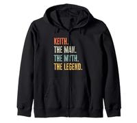 Keith The Best, Man Myth Legend, Funny Best Name Keith Zip Hoodie