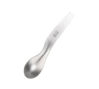 KEITH Ti5231 3-in-1 Titanium Cutlery Set - Spork Fork Knife Combo for Camping, Hiking, Picnic, Travel, and Daily Use. Compact Utensil, Outdoor Survival Tool, Lightweight Eating Gear.