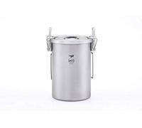 Keith Ti6300 900ml Titanium Pot Foldable Handle Multipurpose Titanium Rice Cooker