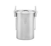 KEITH Ti6300 900ml Ultralight and Portable Multifunctional Titanium Cooker for Kitchen, Camping, Hiking, Picnic, Travel, Daily Use