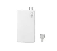 KEITH Titanium Hip Flask 3.38/6.76 fl oz (100/200ml) Lightweight and Portable Square Whiskey Liquor Alcohol Water Bottle with Funnel Camping Equipment (200ml Ti9307)