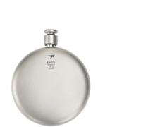 Keith Titanium Hip Flask with Funnel, 150ml, Ti9302, Titanium Pocket Flask for Wine, Whiskey, Vodka, Sports Water Bottle for Men and Women, Ideal for Camping Hiking and Outdoor Activities