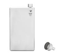 Keith Titanium Hip Flask with Funnel, 200ml, Ti9307, Rectangular Portable Sports Wine Flask for Whiskey, Vodka & Wine, Pocket Flagon for Men & Women, Ideal for Camping, Hiking & Outdoor Activities