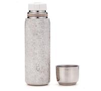 KEITH Titanium Insulated Bottle 380ml, Ultralight Double-Layer Vacuum-Insulated Flask Water Bottle, Ice Texture Design - for Travel, Sporting, Hiking, Camping & Gift - Tea Strainer Included(Ti3107)
