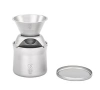 KEITH Titanium Mini Tea and Coffee Maker for Camping, Hiking, Picnic, Travel and Daily Use,Lightweight and Durable (Ti3911)