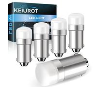 Keiurot 1820 Bulb #313 1445 1813 1816 1815 53 57 BA9S Led Bulb 10-30Volt for Lionel Train Light, Instrument Indicator Lights, House Number Light Bulb 1818 1819 1893 Warm White 5Pack