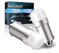 Keiurot 1820 Bulb #313 1445 1813 1816 1815 53 57 BA9S Led Bulb 10-30Volt for Train Light, Bingo Board Display, Instrument Indicator Lights, House Number Light Bulb 1818 1819 1893 White 2Pack