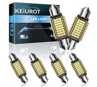 Keiurot 39mm LED Festoon bulbs, C5W LED Bulb, 6PCS Canbus Error Free 2016 Chipsets 24 SMD 12V for Car Interior Replacement Dome for Car Interior Dome Reading License Plate Lamps No Polarity