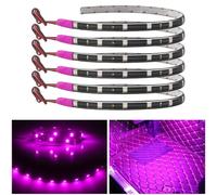 Keiurot 6 x 12V LED Strip Lights for Car Motorcycle Under Dashboard 30cm Waterproof 5050 12SMD
