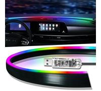 Keiurot Interior LED Strip Light - Front Windshield Trim Light with APP Control, Acrylic Ambient Lighting Neon Strip for Front Window (140cm)