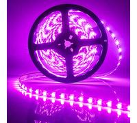 Keiurot Led Strip Lights 5M Waterproof Led Light Strips Flexible 5050 300SMD Pink Led Strip for Bedroom, Room, Home, Kitchen, Under Cabinet, Bar Party Decor, DC-12V