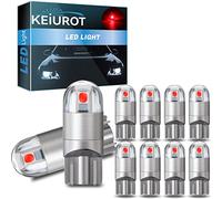 Keiurot T10 501 LED Bulbs W5W 194 168 2825 Wedge Led Car Bulbs Interior Dome Map Door Light Led Side light Bulb Number Plate Bulbs Red DC12V,Pack of 10