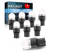 Keiurot T20 LED Bulbs, 7443 Red LED Bulb W21/5W Bulb DC12V 9SMD Polarity Design for Car Brake & Tail Lights (Pack of 8)