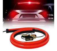 Keiurot Third Brake Light LED Strip with Sequential Indicator, Double Flash Warning Light Flexible High Mount Stop Light Red Strip