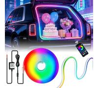 Keiurot Upgrade Car Trunk Light Strip Dreamcolor Car LED Strip Light for Trunk Waterproof 12V Neon Lights Strips Music Sync 4M Universal Flexible Cutting Auto Interior Lights for Cars SUV Trucks