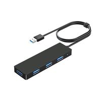 KEIUYUKI USB Hub 3.0 Splitter with 4.9ft Extension Long Cable Cord, 4-Port Ultra-Slim Multiport Expander for Desktop Computer PC, Laptop, Chromebook, Mac Mini, iMac, PS4, Flash Drive Data and More