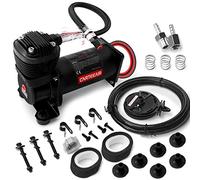 KEIYSHOLCK Heavy Duty Onboard Air Ride Compressor 200 PSI Suspension System Replacement for Truck Car Train Horns Fit All 12V Vehicles Like Semi/Pickup Trucks/Jeep Black