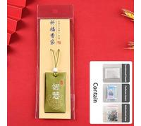 kekafu Buddhist Pendant Necklace With Sacred Salt Pouch; Good Luck Amulet Sachet; Unisex Spiritual Salt Bag Necklace Blessing