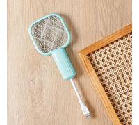 kekafu USB Mosquito Swatter Trap, Pest Control Mini Electric Shock Insect Racket Portable UV Light Fly Bug Zapper Summer