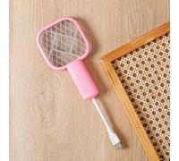 kekafu USB Mosquito Swatter Trap, Pest Control Mini Electric Shock Insect Racket Portable UV Light Fly Bug Zapper Summer