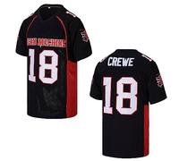 Kekambas Men's #18 Paul Crewe Mean Machine The Longest Yard Movie American Football Jersey Stitched, Black, Large