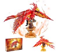 KeKeDuo Fire Phoenix Model Building Blocks Kit, Magical World Phoenix Collection Model Building Set for Adults Teenager, Ideas HP Construction Toy Compatible with Major Brands