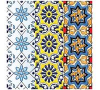 KEKEKEDA 6 Piece European Style Home Mandara Wall Sticker Kitchen Backsplash Sel