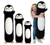 Kekeso Penguin Plush, Long Penguin Plush Pillow Ultra Soft Huggable Stuffed Animal Body Pillow for Kids Adults (Black, 110cm/43.31in)
