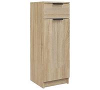Keketa Bathroom Floor Storage Cabinet, Freestanding Bathroom Storage Unit with Drawer Door, Corner Organizer Cupboard for Living Room Dining Room Kitchen Sonoma Oak 32x34x90 cm Engineered Wood
