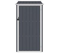 Keketa Garden Shed, Sheet Metal Garden Shed, Outdoor Storage Box, PVC Anthracite 87 x 98 x 159 cm, Galvanised Steel
