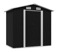 Keketa Garden Storage Shed Anthracite Steel 204x132x186 cm