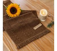 Keketo Boho Brown Table Runner Tan for Home Décor 12x72 Inches Farmhouse Macrame Burlap Jute Rustic Dining Kitchen Centerpiece Bohemian Decor French Country Baby Bridal Shower Decorations