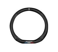 KeKeYa Car Steering Wheel Cover for Peugeot 2008 2016-2019, Microfiber Leather Soft Anti-Slip Breathable Steering Wheel Cover Elastic Protector Car Interior Accessories,A-D