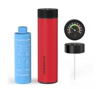 KEKHEALTH Insulin Cooler Travel Case, 60h Medicine Cooler for Insulin, GLP-1 & Injectable Pens, Mechanical Dial Thermometer, Stainless Steel Cooler for 3 Pens with Gel & Emergency Bottles