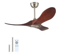 Kekopa 36 Inch Ceiling Fan Without Light With Remote Control,Small Ceiling Fan for Kitchen No Light,3 Solid Wood Blade Propeller Outdoor Ceiling Fans for Indoor, Living Room, Bedroom, Terrace, Porch