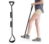 Kekoy 122cm Long Leg Lifter Strap Foot & Hand Grip, Mobility Lift Raiser Aids for Limited Mobility After Hip Replacement Getting in and Out of Bed, Car, and Wheelchair (122cm Black)