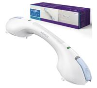 KEKOY 17.5 Inch Suction Grab Rails for Bathroom and Bathtubs with Indicator - Heavy Duty Safety Shower Hand Rails, Bath Aids Grab Handles for Disabled and Elderly, No Drilling and Removable, Blue