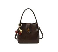 KEKUBUWE Satchel Purses for Women, Vegan Leather Tote Shoulder Bag, Retro Shoulder Crossbody Bag (Coffee,One Size)