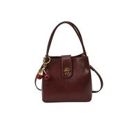 KEKUBUWE Satchel Purses for Women, Vegan Leather Tote Shoulder Bag, Retro Shoulder Crossbody Bag (Wine Red,One Size)