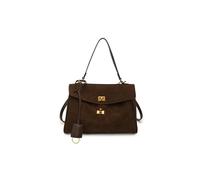 KEKUBUWE Suede Tote Bag for Women, Women's Top Handle Bag, Shoulder Handbags for Ladies, Large Brown Crossbody Bag (Coffee,Large)