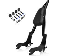 kekykm Motorcycle Backrest Sissy Bar Quick Release Pointed Tall Sissy Bar Pad 22" fit for Harley Davidson Softail FXST FLI FLDE FLHC FLHCS FLSL FXBB/S Street Bob Heritage Classic w/Docking Black